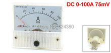 DC 0-100A 100A Amperímetro analógico panel AMP medidor de corriente medidor 85C1 amperímetros 2024 - compra barato