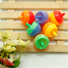 5pcs/lot Creative Mini Manual Flip Spinning Top Gyro For Kids Baby Children's Plastic Toys Funny Game Educational Gift Toys 2024 - buy cheap