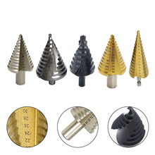 Cone Step Drill Bit HSS Titanium Coated Drilling Power Tools 4-32mm HSS Titanium Hex Shank Step Cone Drill Bit Hole Saw Cutter 2024 - buy cheap