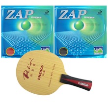 Pro Table Tennis PingPong Combo Racket  Palio ENERGY 03 with 2x Yasaka ZAP 40mm BIOTECH NO ITTF H40-44 Shakehand long FL 2024 - buy cheap