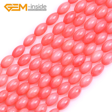 GEM-inside 5x9mm-5x10mm Oval Pink Coral Beads Loose Beads For Jewelry Making Beads Strand 15" DIY Gifts Girl Wholesale ! 2024 - buy cheap