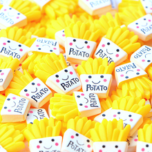 10Pcs/lot French Fries Polymer Slime Charms Modeling Clay DIY Kit Accesorios Box Toy For Children Slime Supplies 2024 - buy cheap