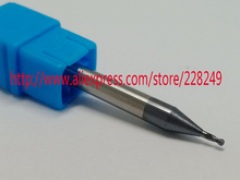 1pc R0.5*2*D4*50-HRC60 2 Flutes Tungsten solid carbide Coated  Ball Nose End Mills CNC milling cutters 2024 - buy cheap