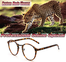 Moda retro natureza selvagem óptica feito sob encomenda lentes ópticas óculos de leitura + 1 1.5 2 2.5 3 3.5 4 4.5 5 5.5 6 2024 - compre barato