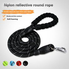 Manufacturers wholesale pet supplies dog nylon round rope reflective chain single traction 2024 - buy cheap