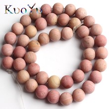 Natural Stone Grade Dull Polish Matte Rhodonite Round Loose Spacer Beads 15"Strand 4/6/8/10MM For Jewelry Making Diy Bracelets 2024 - buy cheap