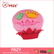 Fondant Cake Decoration Mold Chocolate Mold Wholesale Imperial Crown Shape Modelling Silicon Moulds Silicone Rubber PRZY 2024 - buy cheap