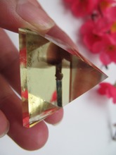 38 мм натуральные камни цитрин желтая кристальная Пирамида пирамида из кристалла кварца целебные кристаллы ремесла подарок украшение для дома 2024 - купить недорого