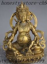 Estatua de Dios Buda para halloween, artesanía de latón amarillo, Mhakala, jambtala, Fortuna, Mammon 2024 - compra barato