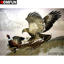 HOMFUN Full Square/Round Drill 5D DIY Diamond Painting "Eagle hunting" Embroidery Cross Stitch 5D Home Decor Gift A08724 2024 - buy cheap