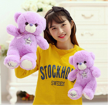 45cm  Stuffed animals Fashion Purple Lavender Teddy Bear Hug Bear Plush Toy Birthday Gift For Girl Friend 2018 New Coming 2024 - buy cheap