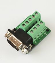 Free shipping DB9 male 9 Pin Port Signals Breakout Board Screw terminals adapter plate DB9-G2 2024 - buy cheap