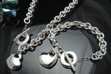 Wholesale fashion jewelry  Set, M925 Silver color Necklace and Bracelet . Nice Jewelry. Good Quality  S127 2024 - buy cheap