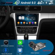 10.1" IPS Android 9.0 Octa Core 4G+64G Car DVD Player for VW Volkswagen Passat B6 2013 2014 2015 GPS Radio CarPlay Parrot BT 2024 - buy cheap