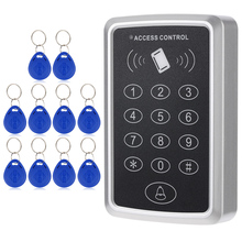 Sistema de Control de Acceso de 125KHz, tarjeta RFID, Keytab, cerradura de puerta de proximidad, 10 Uds Tag EM ID, dispositivo de teclado, controlador Fobs 2024 - compra barato