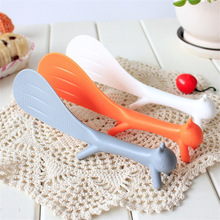 1pc Tablespoons Rice Paddle Meal Spoon Cute Squirrel Shaped Ladle Non Stick Rice Spoon Kitchen tools Dropshipping Tableware 2024 - buy cheap