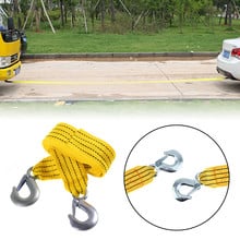 New Arrival 3 Tons 4 Meter Flsorescence Universal Car Tow Cable Towing Strap Rope with Hooks 2024 - buy cheap