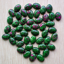 2018 Fashion natural red and green treasure Oval CABOCHON 13x18mm beads for jewelry accessories making wholesale 50pcs/lot free 2024 - buy cheap