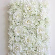 40*60cm Silk Rose Flower Mat Romantic Wedding Backdrop Decoration Event Party Backdrops Wedding Background Artificial Plants Mat 2024 - buy cheap