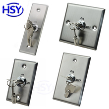 Stainless Steel Key Switch Emergency Push Exit Button Door Release Access Controller Gate Open Lock 2024 - buy cheap