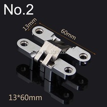 Designed 13x60mm Invisible Concealed Cross Door Hinge Stainless Steel Hidden Hinge Bearing 10KG For Folding Door Hidden Door K96 2024 - buy cheap