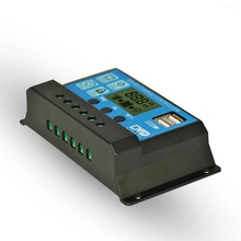 Controlador de carga solar automático, 10a 20a 30a, 12v, 24v, controlador universal de painel de bateria solar automático 2024 - compre barato