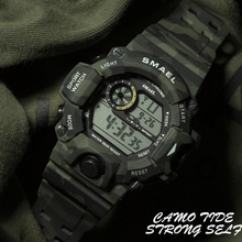 SMAEL-reloj deportivo con correa de camuflaje para hombre, pulsera Digital LED, estilo militar, a la moda, 1385B 2024 - compra barato