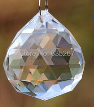 24PCS/lot, 50MM Crystal chandelier faceted ball prism pedant hanging fengshui balls ,X-MAS decoration 2024 - buy cheap