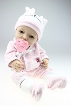 Conjunto de bonecos de silicone para bebês, incluindo vinil, boneca realista, rosa, menina, presente de aniversário, frete grátis 2024 - compre barato