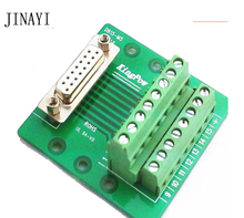 Vertial-Terminal de señales DB15 D-SUB, conector adaptador de placa PCB, hembra, macho, 15 pines 2024 - compra barato