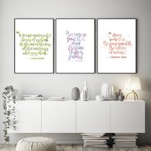 Grey's Anatomy Inspirational Quotes Prints Dorm Wall Decor Positive Quote Typography Wall Art Canvas Painting Bedroom Decoration 2024 - buy cheap