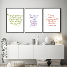 Grey's Anatomy-impresiones de citas inspiradoras, decoración de pared para dormitorio, cita positiva, tipografía, arte de pared, pintura en lienzo, decoración para dormitorio 2024 - compra barato