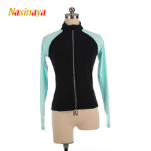 Customized Figure Skating Jacket Zippered Tops for Girl Women Training Competition Patinaje Ice Skating Warm Fleece Gymnastic 40 2024 - buy cheap
