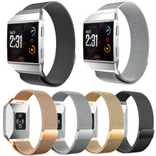 4 вида цветов браслет из нержавеющей стали для Fitbit Ionic Milanese Loop ремешок для часов с магнитной застежкой 2024 - купить недорого