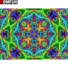 HOMFUN-Cuadro de Mandala religioso elaborado con diamantes de imitación, 5D, bordado 3D, punto de cruz, decoración del hogar, A13391 2024 - compra barato