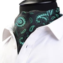 Ricnais gravata floral vintage de caxemira, gravata masculina em tecido de seda tipo jacquard para homens, gravata de auto gravação, lenço britânico 2024 - compre barato