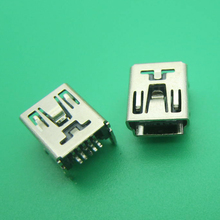 Mini USB tipo B de 10 piezas, conector hembra de 5 pines, conector DIP Jack de ángulo recto 2024 - compra barato
