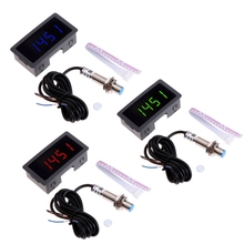 4 Digital LED Tachometer RPM Speed Meter+Proximity Switch Sensor NPN 12V 9999RPM 2024 - buy cheap