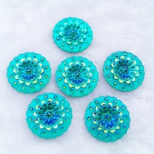 30mm round AB resin rhinestone on two holes sewn in clothes decoration party decoration buttons-8pcs/lot 2024 - buy cheap