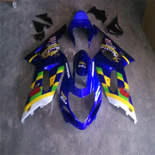 Kit de carenagem azul para motocicletas suzuki, conjunto de carenagem azul gsxr600, 750, 2001, 2002, 2003, gsxr600, gsxr750, 01, 02, 03 2024 - compre barato