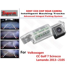 Автомобильная камера заднего вида Scirocco Lamando CCD для Volkswagen CC Golf 7 2024 - купить недорого