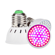 Luz LED de cultivo E27 bombilla LED para lámpara, espectro completo de 220V, para plantas de jardín de interior, sistema de flores, hidropónico para cultivo de plantas y verduras 2024 - compra barato