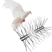 Pinchos de acero inoxidable para pájaros, herramienta de disuasión de aves ANTIPALOMAS respetuosa con el medio ambiente, para palomas y otras aves pequeñas, 12 Uds., 25CM 2024 - compra barato