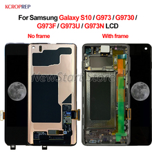 AMOLED For Samsung Galaxy S10 SM-G9730 G973F G973U G973N LCD Display Touch Screen Digitizer Assembly For SAMSUNG S10 LCD 2024 - buy cheap
