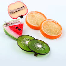 Summer Style Watermelon etc Fruits Slice Hair Accessories for Women Hair Clips Barrettes Fashion Hairwear 2024 - buy cheap