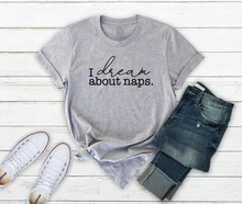 Camiseta "I dream about nap" para mujer, camisetas con eslogan a la moda, camisetas grunge tumblr negro txt, camisetas informales "en blanco y rosa" 2024 - compra barato