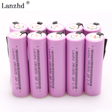 10PCS 18650 Rechargeable Battery INR18650  Nickel sheet 18650 batteries Li ion Discharge 2600mAh 3.7V + DIY Nickel Sheets 2024 - buy cheap