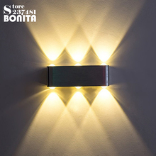 Aisle  staircase LED wall lamp  Modern indoor Wall decoration sconces lamps Square colorful light wall lights Aluminum 2024 - buy cheap