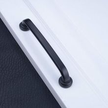 128 мм кухонный шкаф простая современная ручка шкаф тянуть 5 "черный ящик шкаф комод дверные ручки для мебели тянет ручки 2024 - купить недорого
