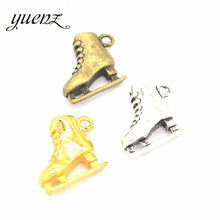 YuenZ 4 pcs 3 color Antique silver color Metal Skates Charms Pendants For Jewelry Making Diy Handmade Jewelry 18*15mm N105 2024 - buy cheap